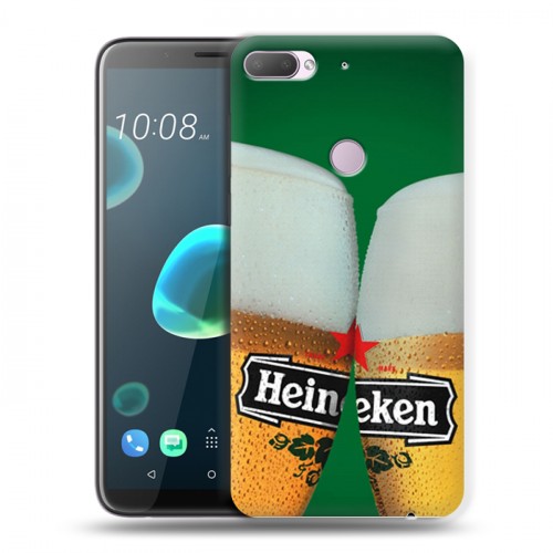 Дизайнерский пластиковый чехол для HTC Desire 12 Plus Heineken