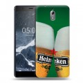 Дизайнерский силиконовый чехол для Nokia 3.1 Heineken