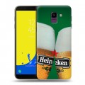 Дизайнерский пластиковый чехол для Samsung Galaxy J6 Heineken