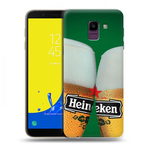 Дизайнерский пластиковый чехол для Samsung Galaxy J6 Heineken