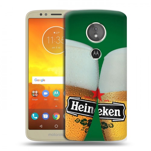 Дизайнерский пластиковый чехол для Motorola Moto E5 Heineken