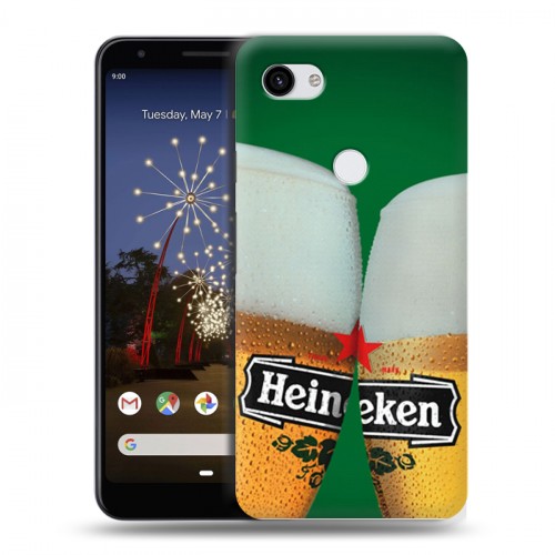 Дизайнерский пластиковый чехол для Google Pixel 3a XL Heineken
