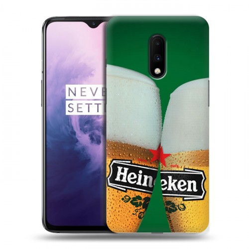 Дизайнерский пластиковый чехол для OnePlus 7 Heineken