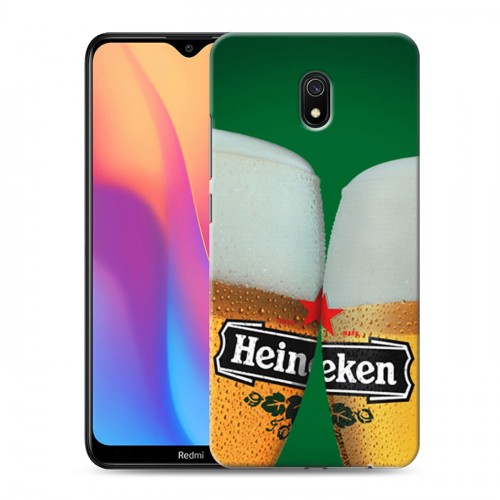 Дизайнерский силиконовый с усиленными углами чехол для Xiaomi RedMi 8A Heineken