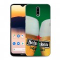 Дизайнерский пластиковый чехол для Nokia 2.3 Heineken