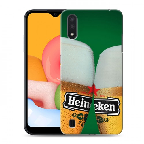 Дизайнерский силиконовый чехол для Samsung Galaxy M01 Heineken