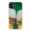 Дизайнерский силиконовый чехол для Iphone 12 Heineken