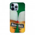 Дизайнерский силиконовый чехол для Iphone 13 Pro Heineken