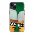 Дизайнерский пластиковый чехол для Iphone 14 Heineken