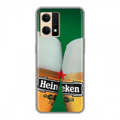 Дизайнерский пластиковый чехол для OPPO Reno7 Heineken