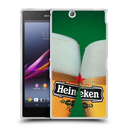 Дизайнерский пластиковый чехол для Sony Xperia Z Ultra  Heineken