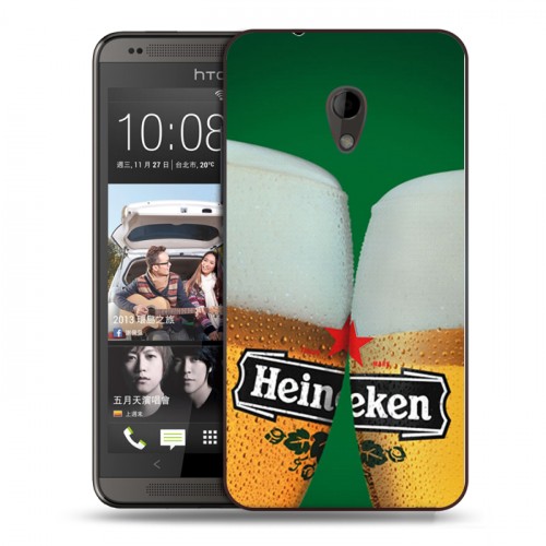 Дизайнерский пластиковый чехол для HTC Desire 700 Heineken