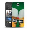 Дизайнерский пластиковый чехол для HTC Desire 300 Heineken