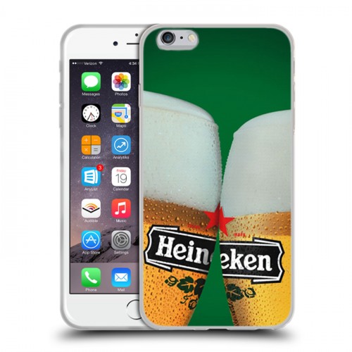 Дизайнерский силиконовый чехол для Iphone 6 Plus/6s Plus Heineken