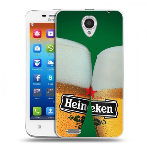 Дизайнерский пластиковый чехол для Lenovo S650 Ideaphone Heineken