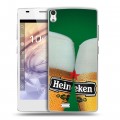 Дизайнерский пластиковый чехол для Prestigio Grace Heineken