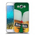 Дизайнерский пластиковый чехол для Samsung Galaxy E5 Heineken