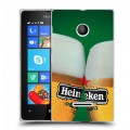 Дизайнерский пластиковый чехол для Microsoft Lumia 435 Heineken