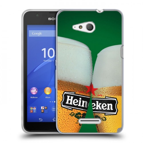 Дизайнерский пластиковый чехол для Sony Xperia E4g Heineken