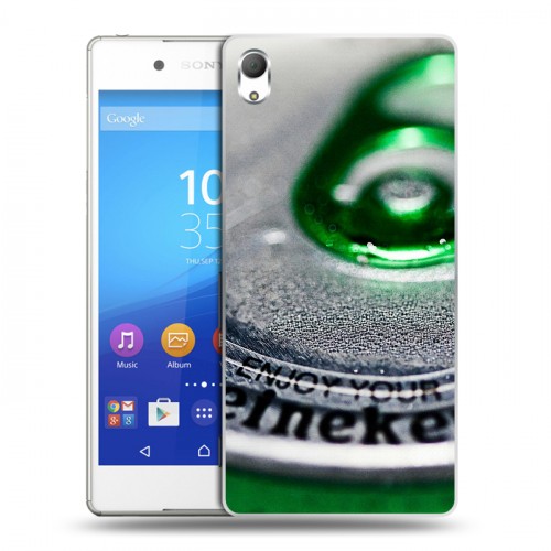 Дизайнерский пластиковый чехол для Sony Xperia Z3+ Heineken