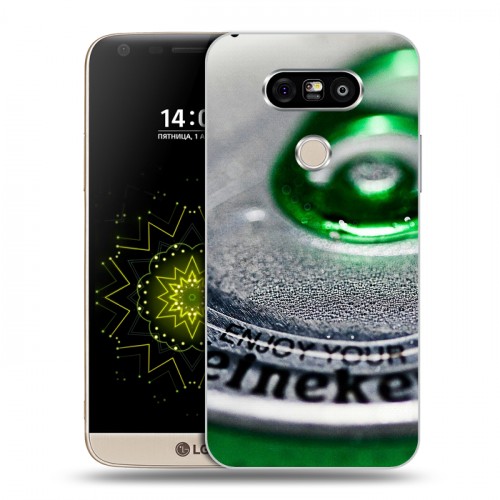 Дизайнерский пластиковый чехол для LG G5 Heineken