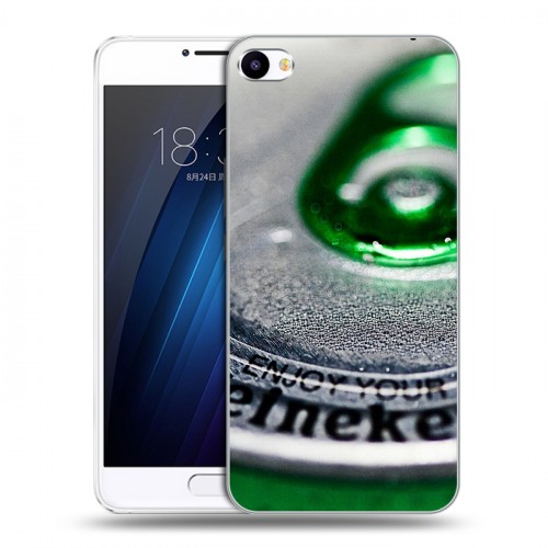 Дизайнерский пластиковый чехол для Meizu U20 Heineken