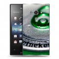 Дизайнерский пластиковый чехол для Sony Xperia acro S Heineken