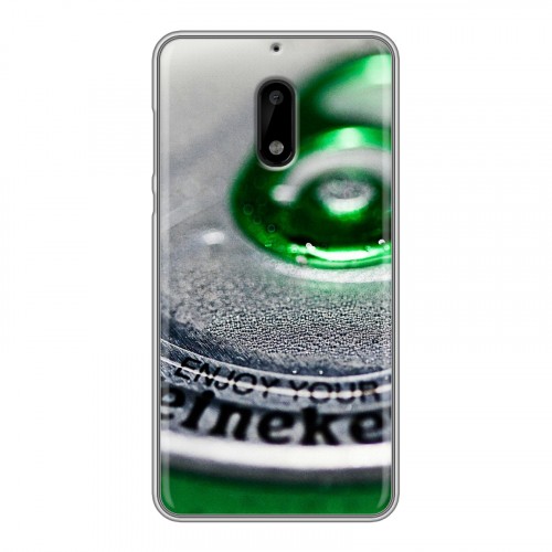 Дизайнерский пластиковый чехол для Nokia 6 Heineken