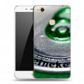 Дизайнерский пластиковый чехол для ZTE Nubia N1 Heineken