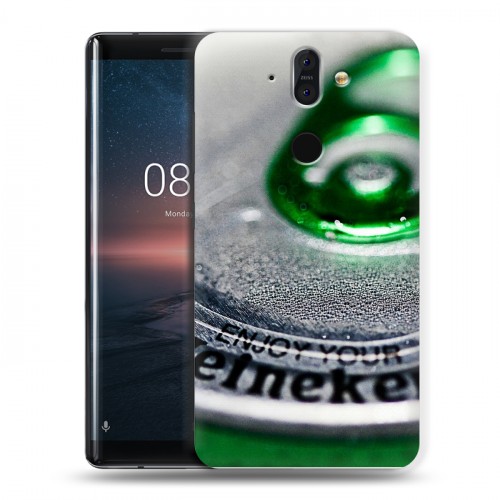 Дизайнерский пластиковый чехол для Nokia 8 Sirocco Heineken