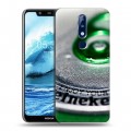 Дизайнерский силиконовый чехол для Nokia 5.1 Plus Heineken