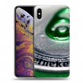 Дизайнерский силиконовый чехол для Iphone Xs Max Heineken