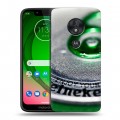 Дизайнерский пластиковый чехол для Motorola Moto G7 Play Heineken