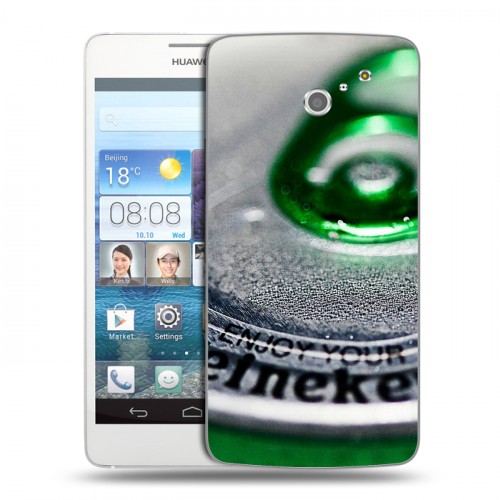 Дизайнерский пластиковый чехол для Huawei Ascend D2 Heineken