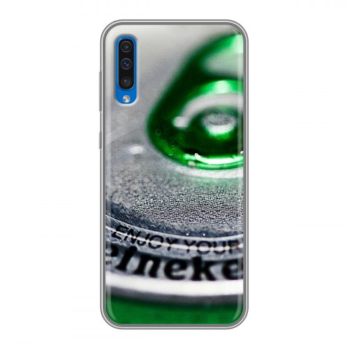 Дизайнерский силиконовый чехол для Samsung Galaxy A50 Heineken