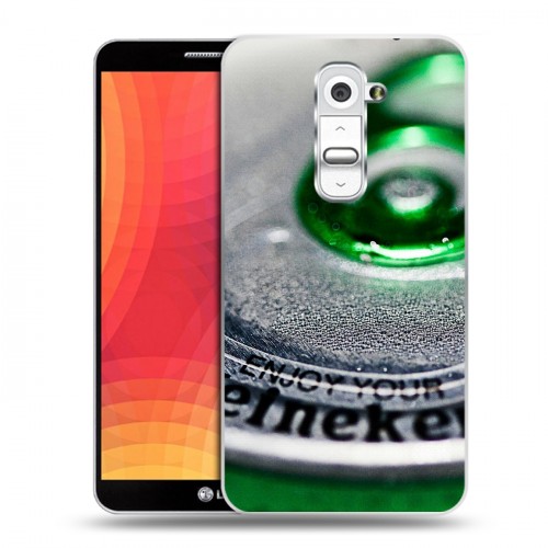 Дизайнерский пластиковый чехол для LG Optimus G2 Heineken