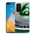 Дизайнерский силиконовый с усиленными углами чехол для Huawei P40 Heineken