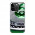 Дизайнерский силиконовый чехол для Iphone 14 Pro Heineken