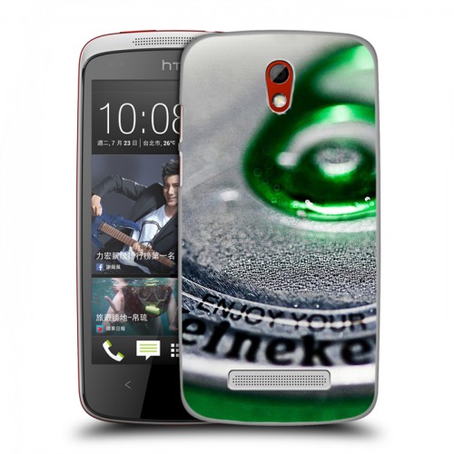 Дизайнерский пластиковый чехол для HTC Desire 500 Heineken