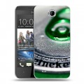 Дизайнерский пластиковый чехол для HTC Desire 300 Heineken