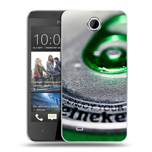 Дизайнерский пластиковый чехол для HTC Desire 300 Heineken