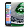 Дизайнерский пластиковый чехол для Nokia Lumia 1320 Heineken