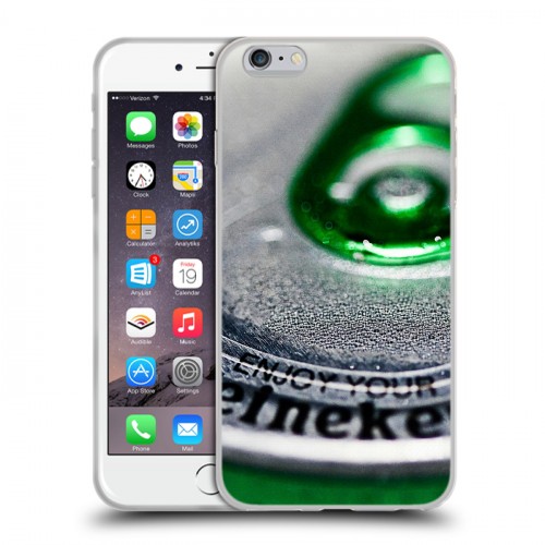 Дизайнерский силиконовый чехол для Iphone 6 Plus/6s Plus Heineken