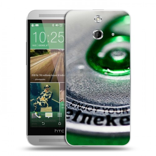 Дизайнерский пластиковый чехол для HTC One E8 Heineken