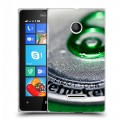 Дизайнерский пластиковый чехол для Microsoft Lumia 435 Heineken