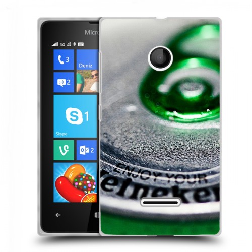 Дизайнерский пластиковый чехол для Microsoft Lumia 435 Heineken