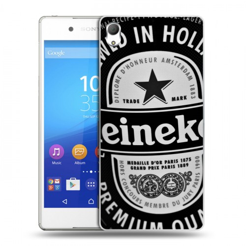 Дизайнерский пластиковый чехол для Sony Xperia Z3+ Heineken