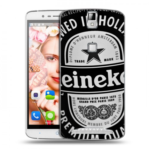 Дизайнерский пластиковый чехол для Elephone P8000 Heineken