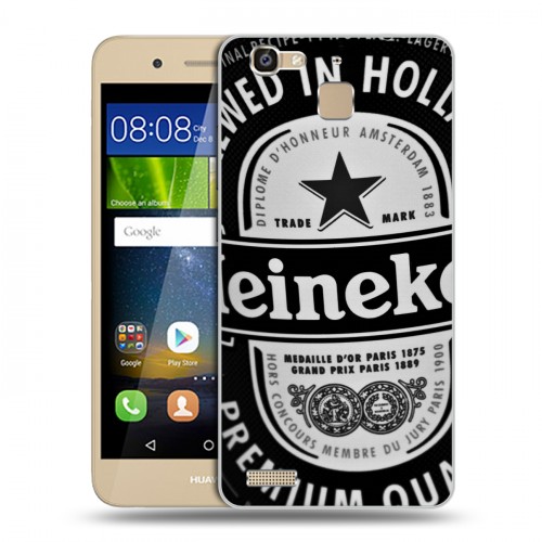 Дизайнерский пластиковый чехол для Huawei GR3 Heineken