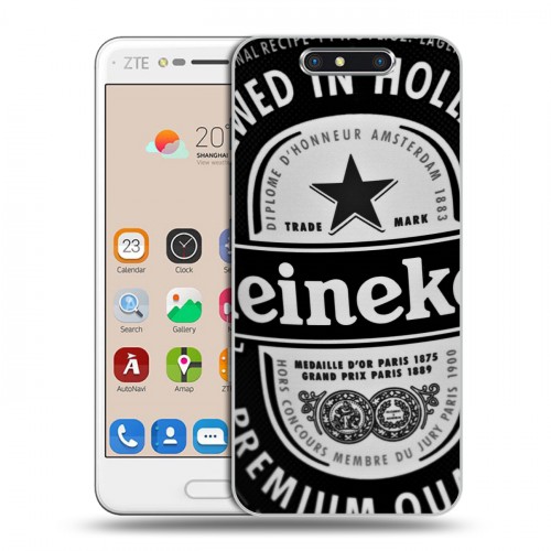 Дизайнерский пластиковый чехол для ZTE Blade V8 Heineken